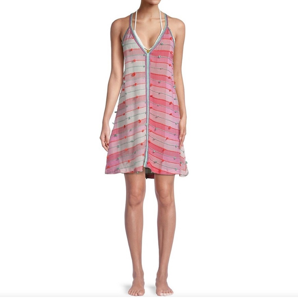 Pitusa Multicolor Striped Swim Coverup